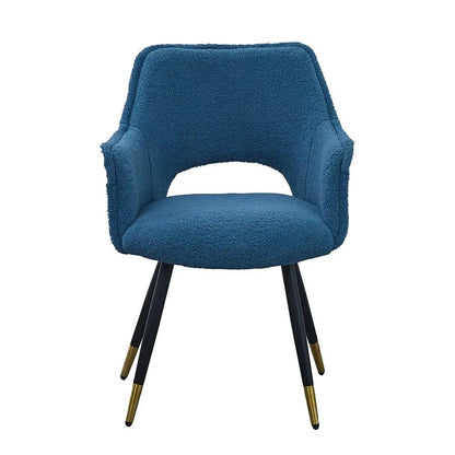 Blue Velvet Side Chair Set of 2 for Living Room