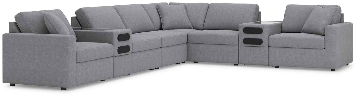Modmax Sectional in Granite Performance Fabric