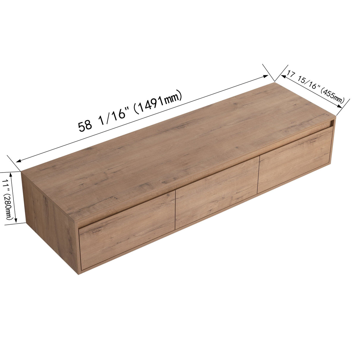 Modern Bathroom Vanity by HouseOfZazla with soft-close drawers and floating mount on Tampa Home & Garden Store