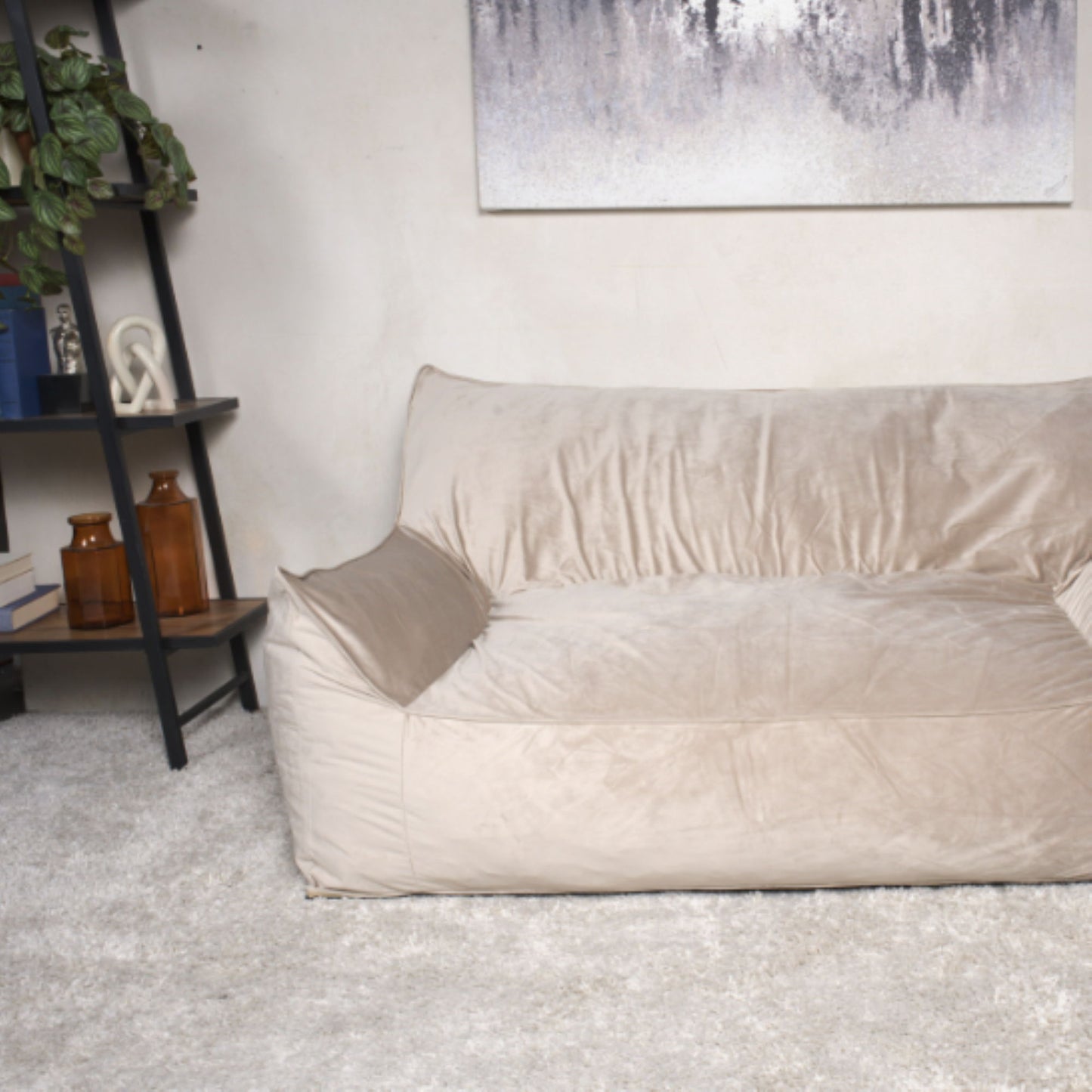 Fila Seater Bean Bag Chair with Armrests