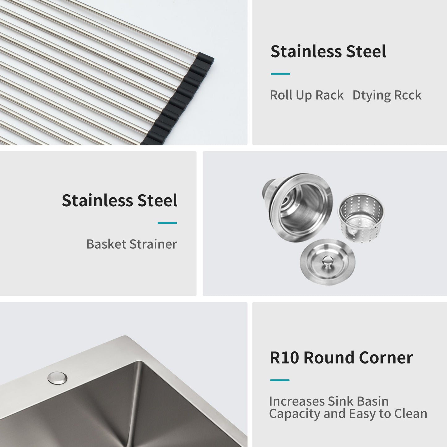 Topmount Brushed Stainless Steel Kitchen Sink