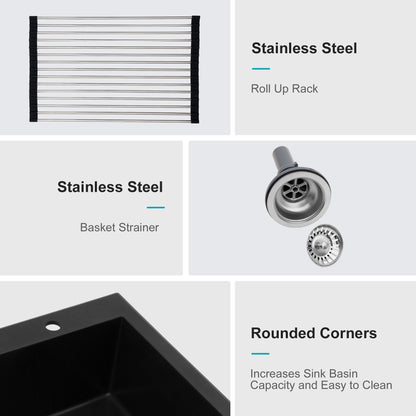 Quartz and Granite Composite Kitchen Sink