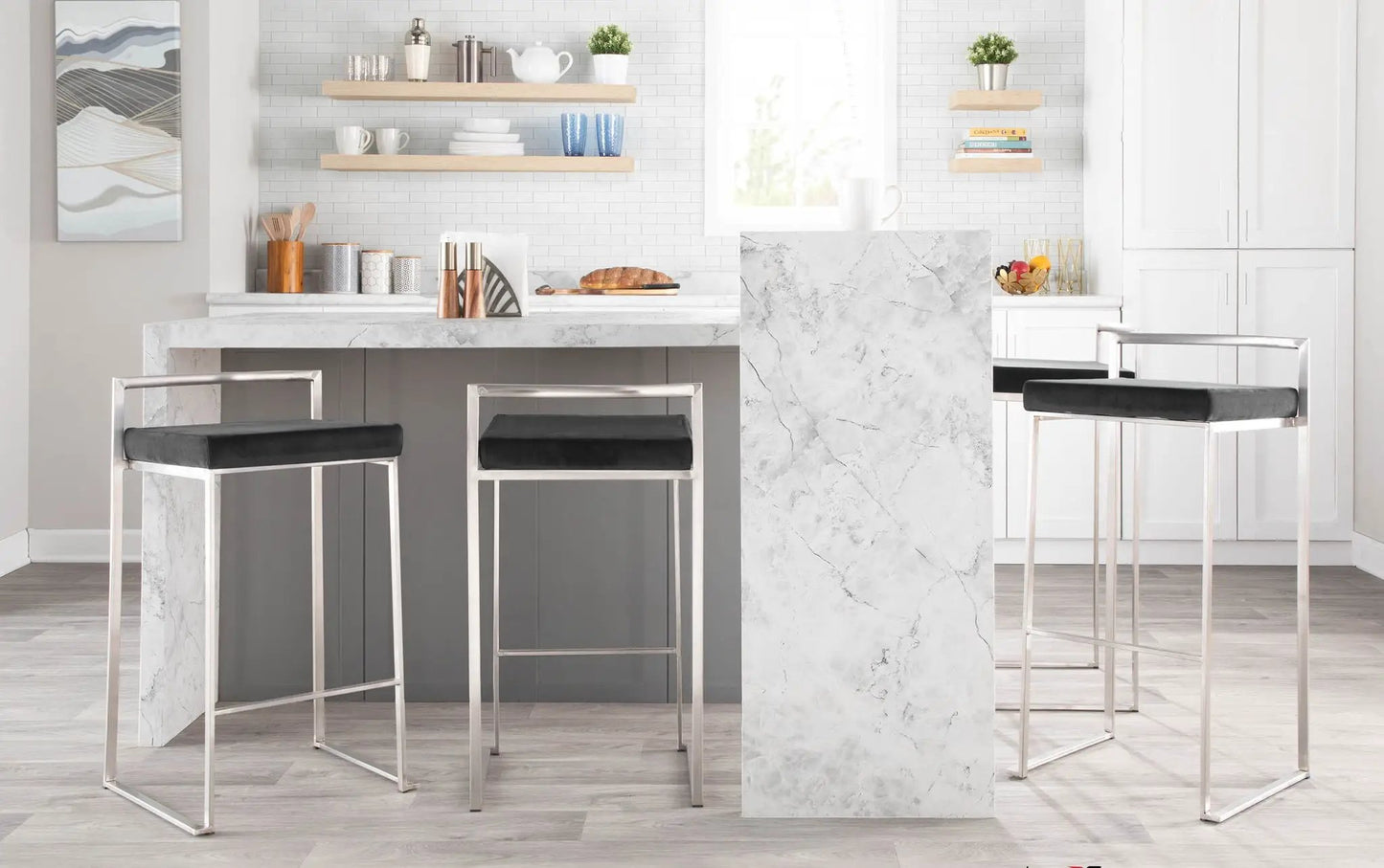 Fuji Contemporary and Stackable Barstool