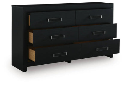 Maeling Six Drawer Dresser with Matte Finish
