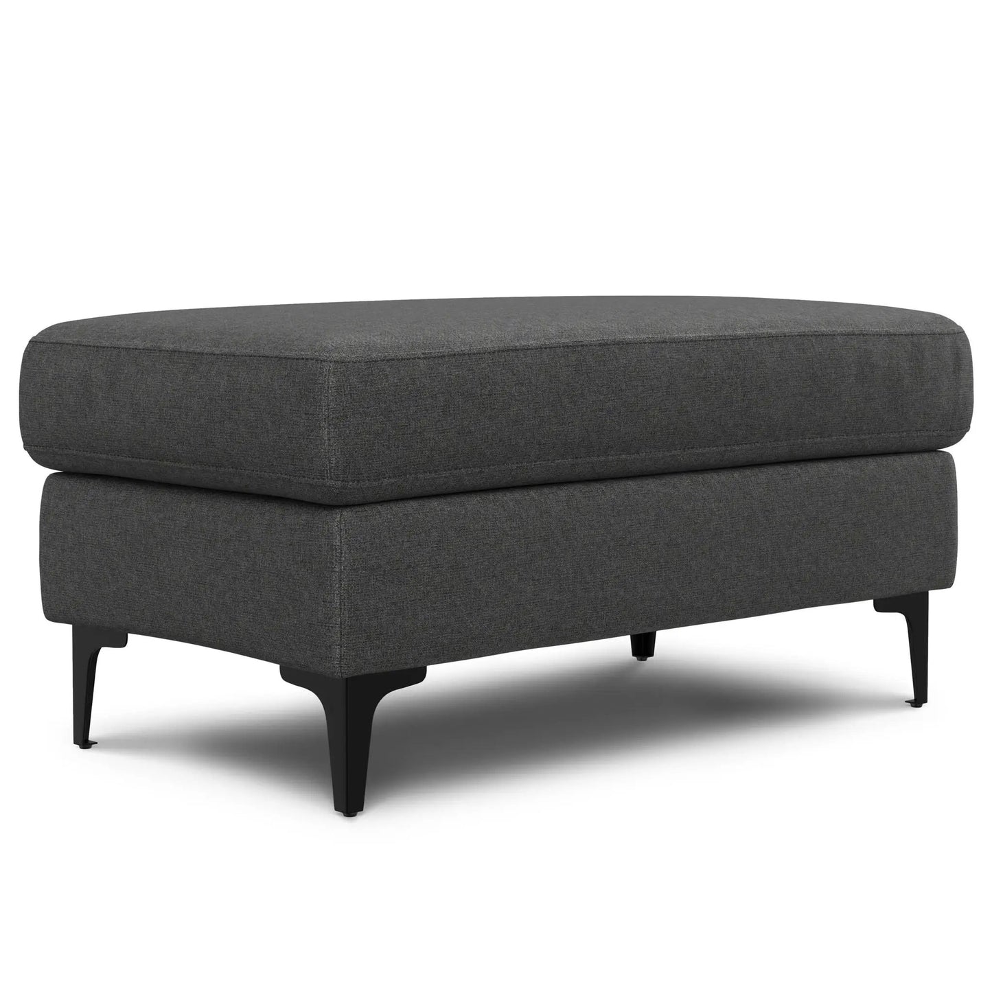 Ava Mid Century Sofa with Ottoman Set in Fabric