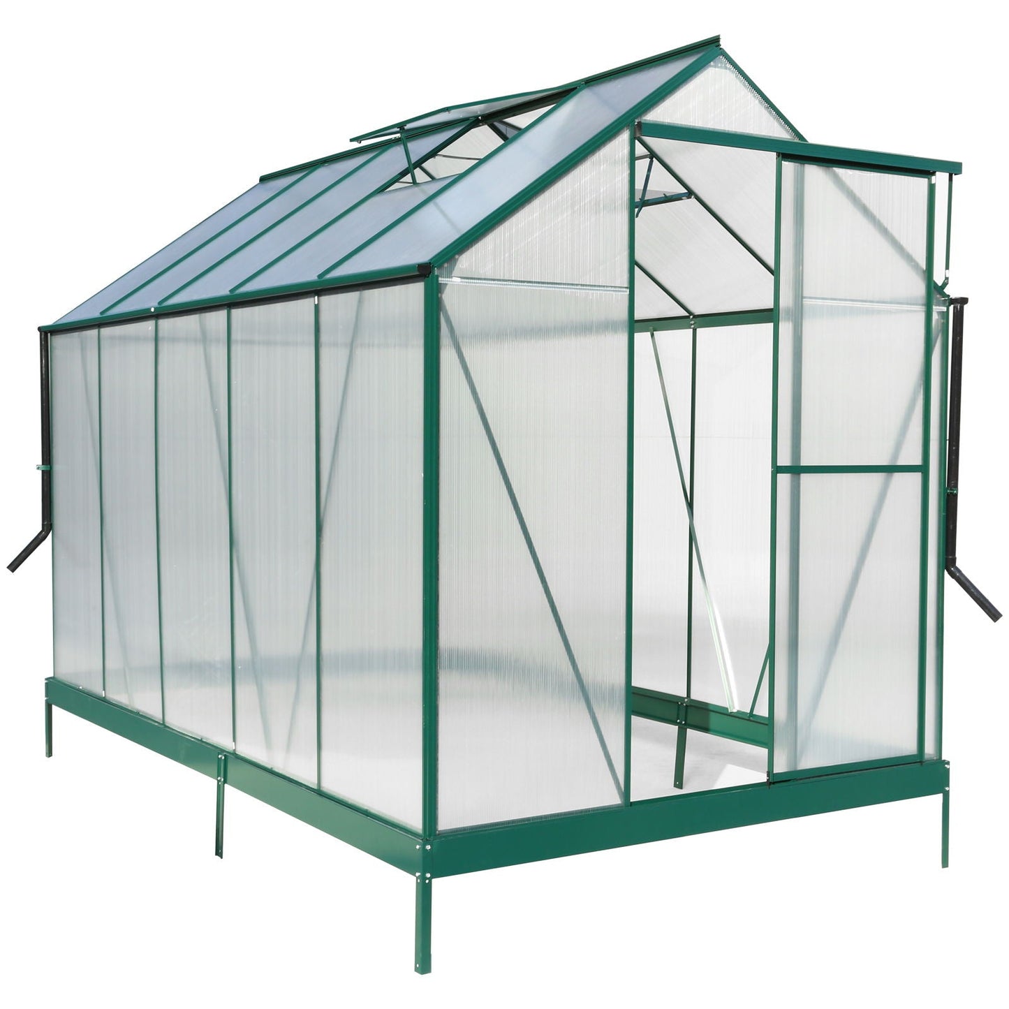 Heavy Duty Polycarbonate Greenhouse Kit and Door