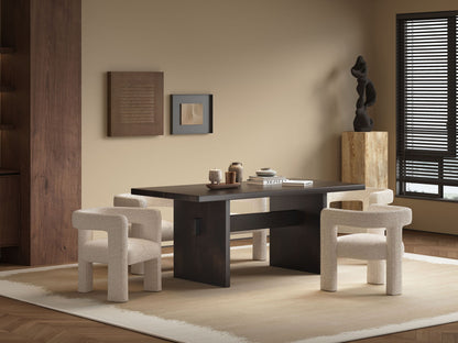 Jaramillo 5 Pieces Dining Set and Beige Espresso