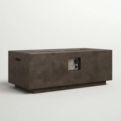 Fire pit table HouseOfZazla in dark gray fiber-concrete with push-button ignition on Tampa Home & Garden Store