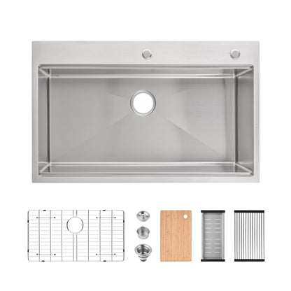 Brushed Stainless Steel Kitchen Sink for Home