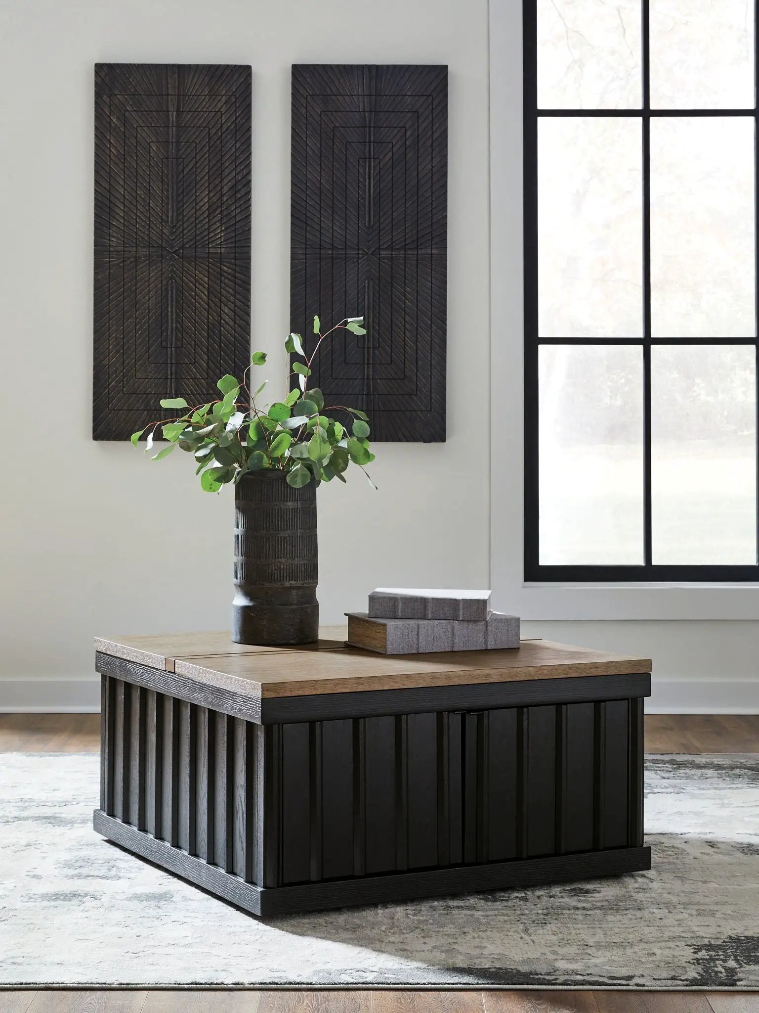 Rylandyn Lift Top Cocktail Table black & light brown by Unique Piece Furniture on Tampa Home & Garden Store