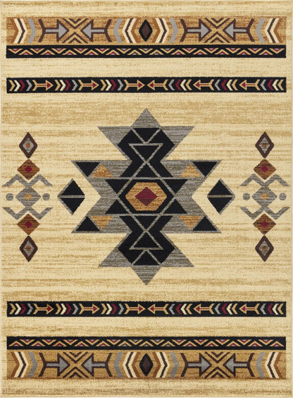 Southwest Area Rug With Desert Inspired Design