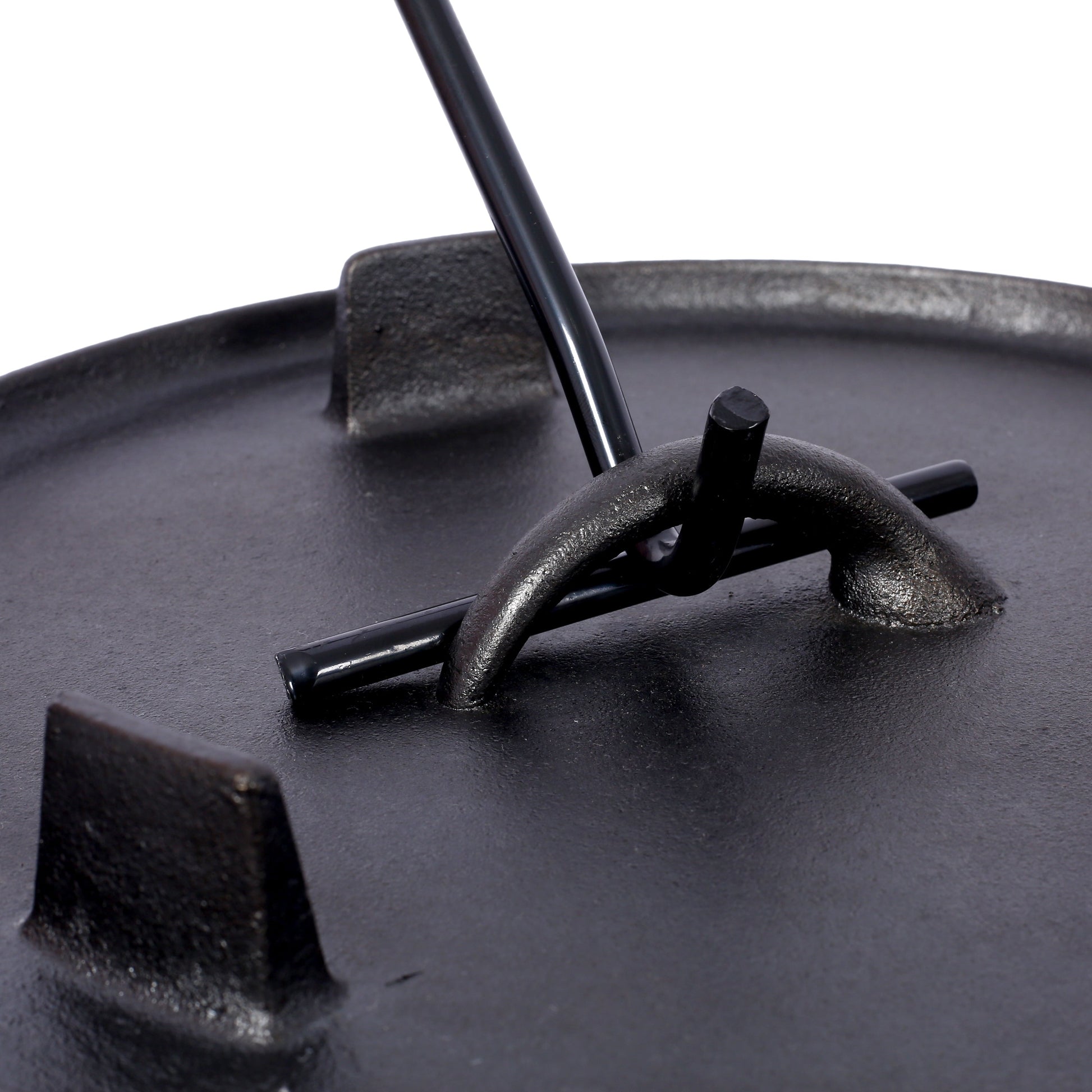 Cast iron Dutch oven with skillet lid, black, pre-seasoned by HouseOfZazla on Tampa Home & Garden Store