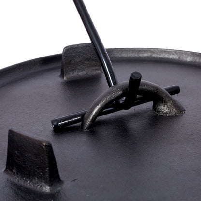 Cast iron Dutch oven with skillet lid, black, pre-seasoned by HouseOfZazla on Tampa Home & Garden Store