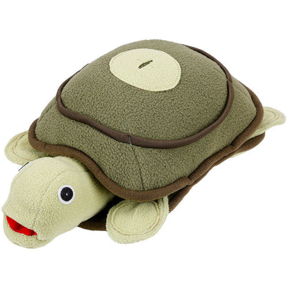 Dog turtle puzzle toy sniffing mat plush feeding toy with green brown shell on Tampa Home & Garden Store