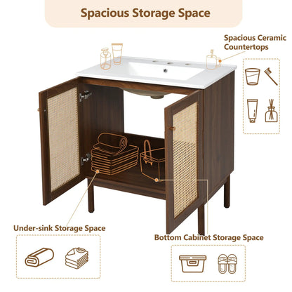 Bathroom Vanity Cabinet With Soft Close Doors