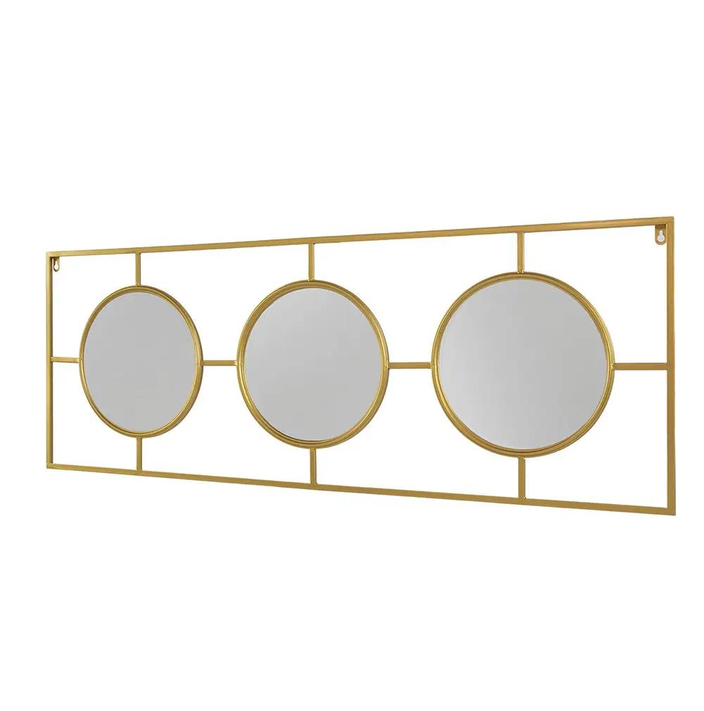 Three Mirror Wall Decor in Rectangular Frame