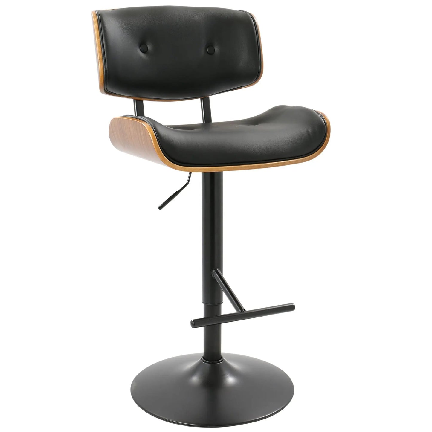 Lombardi Mid Century Modern Adjustable Bar Stool
