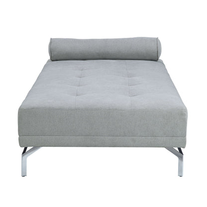 Quenti Velvet Sofa Bed with Pillow gray chaise by HouseOfZazla on Tampa Home & Garden Store