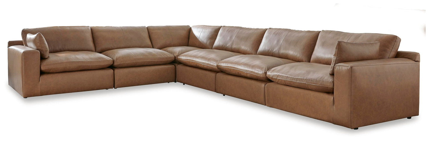Emilia Sectional Sofa with Leather Accents