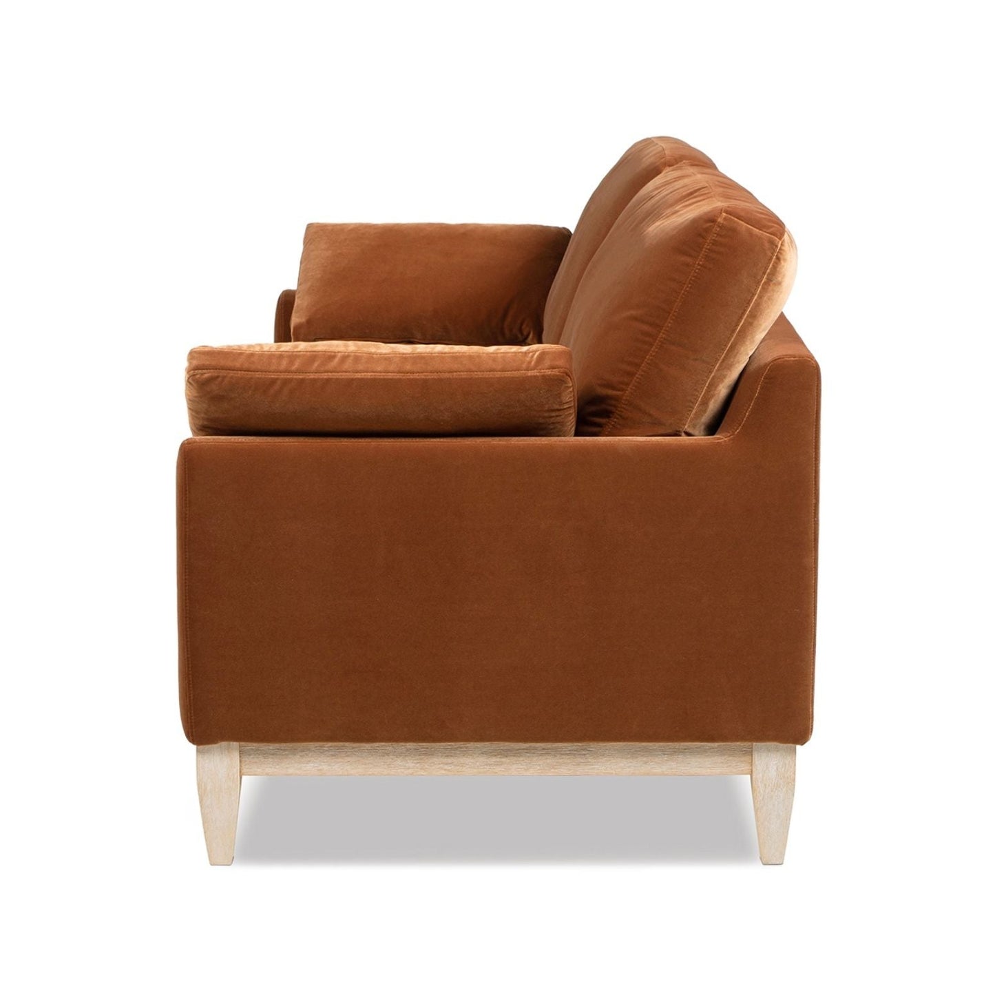 Pasadena Natural Rubberwood and Farmhouse Sofa