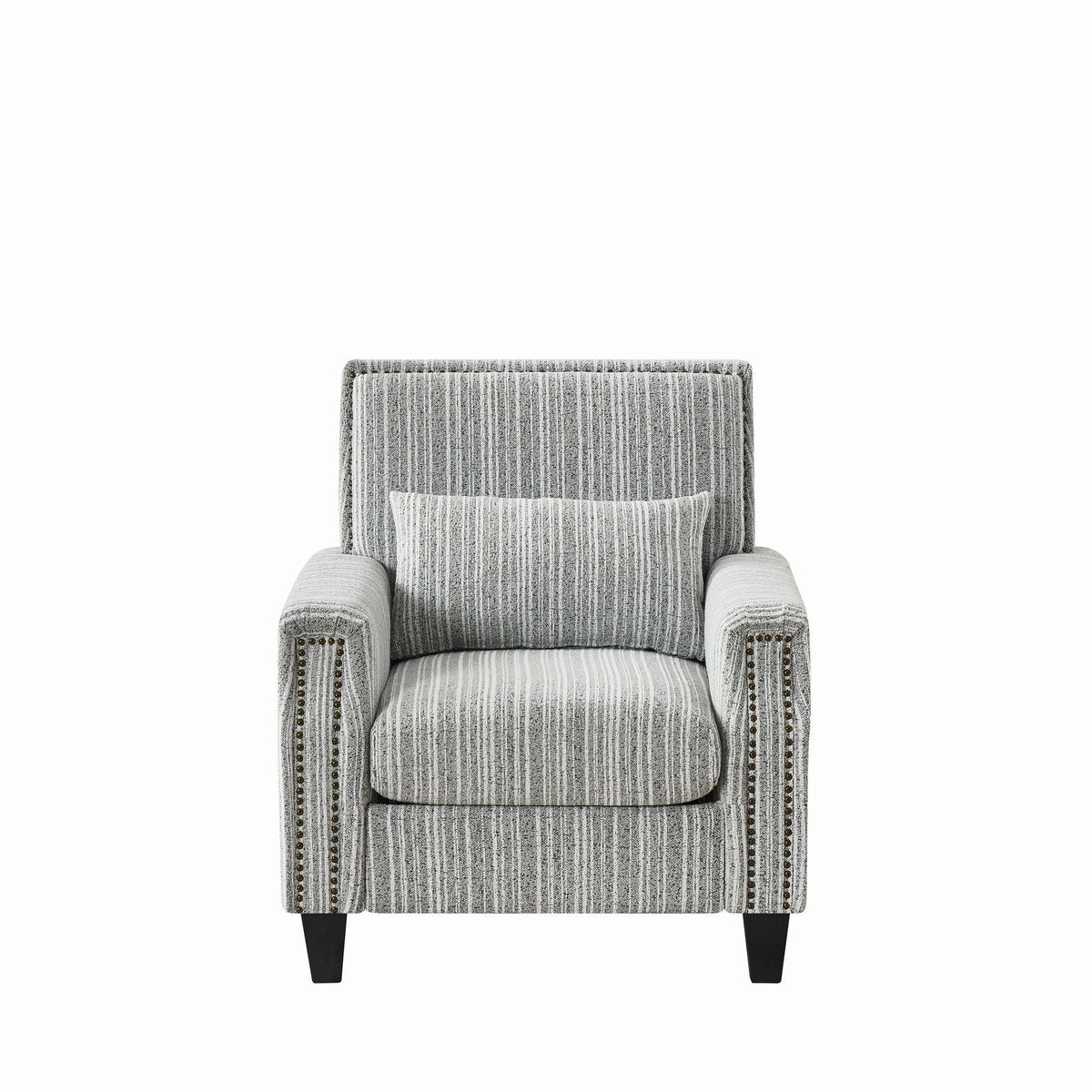 Comfy Upholstered Armchair And Wooden Frame
