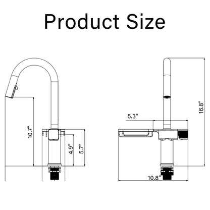Cincosky High Arc Pull Down Kitchen Faucet