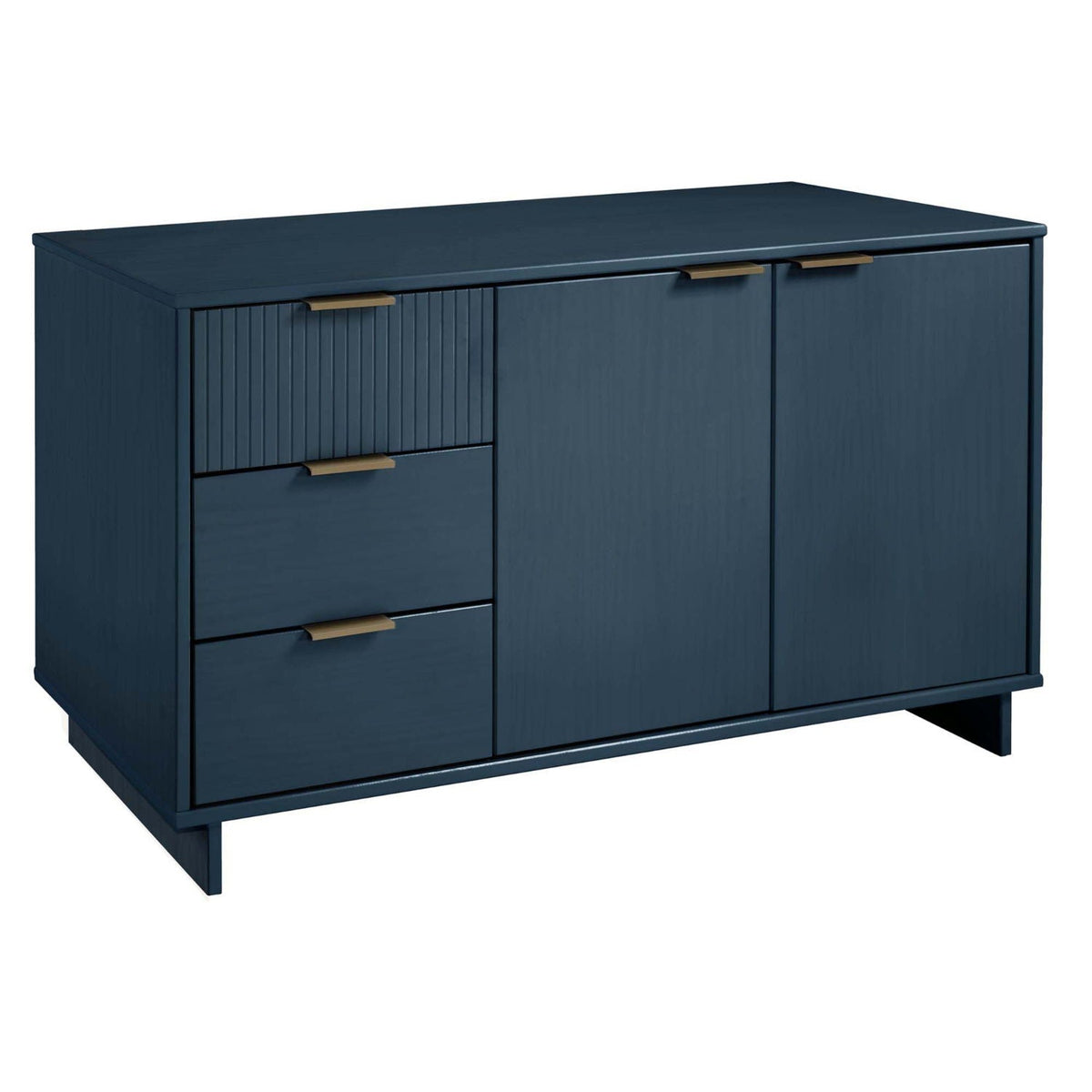 Granville Sideboard with full extension drawers in navy blue by HouseOfZazla on Tampa Home & Garden Store