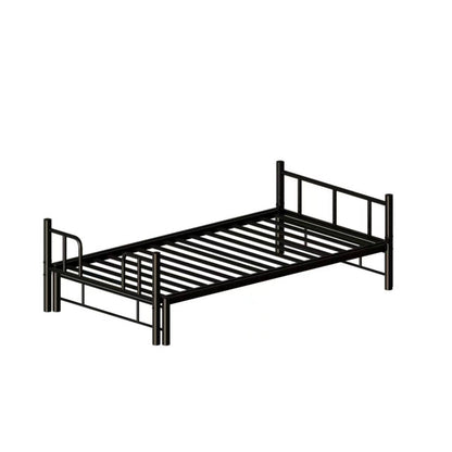 Twin size metal pull-out bunk bed with ladder, black metal frame by HouseOfZazla on Tampa Home & Garden Store