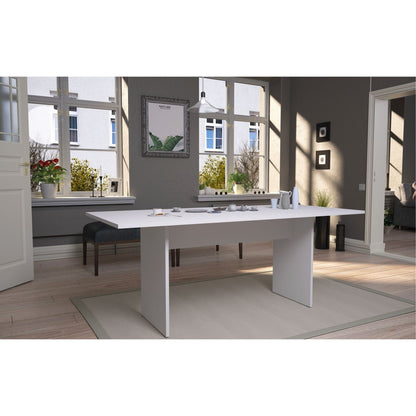 Nomad dining table white Protouch wood-grain finish, modern kitchen & dining furniture on Tampa Home & Garden Store
