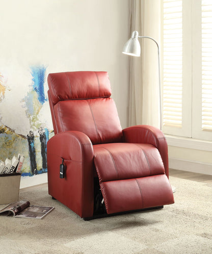 Ricardo Power Motion Recliner With Lift red leather recliner by HouseOfZazla on Tampa Home & Garden Store