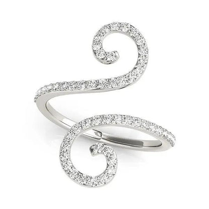14k white gold diamond open flourish ring, 1/2 cttw, by Bids.com on Tampa Home & Garden Store