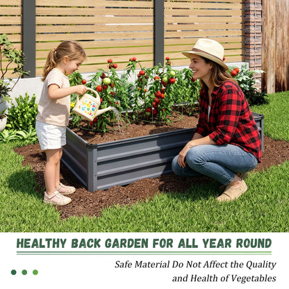 Sturdy Outdoor Garden Bed and Coated Steel Frame