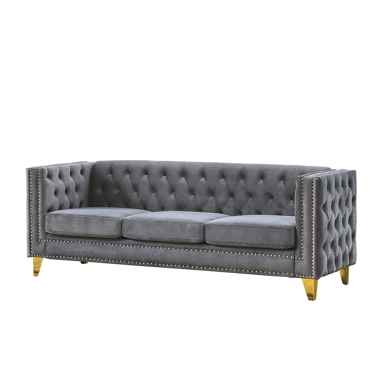 Upholstered Chesterfield Sofa for Living Room