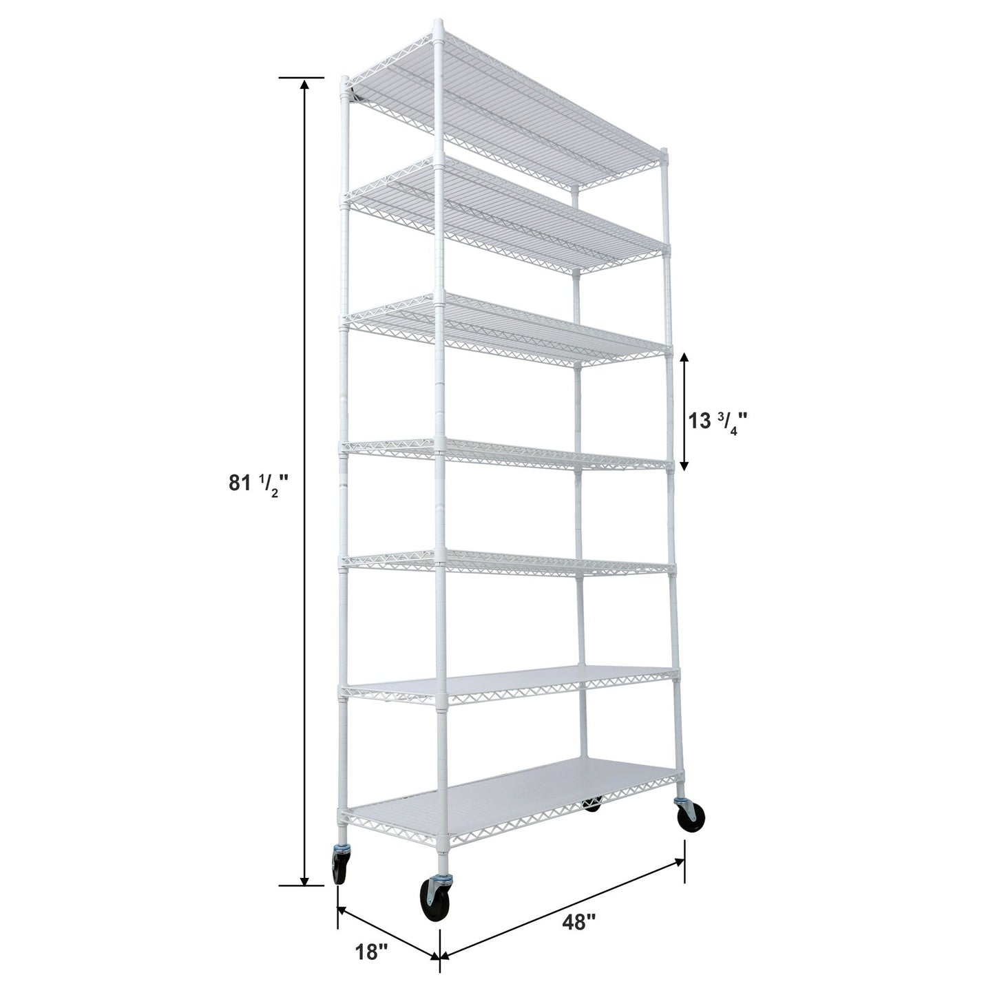 7 Tier Heavy Duty Wire Shelving and Storage Rack