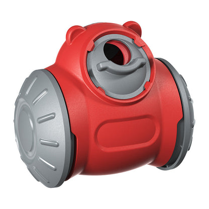 Dog tumbler toy interactive slow feeder, red body with gray wheels by Sell My Stuff Chew Toy on Tampa Home & Garden Store