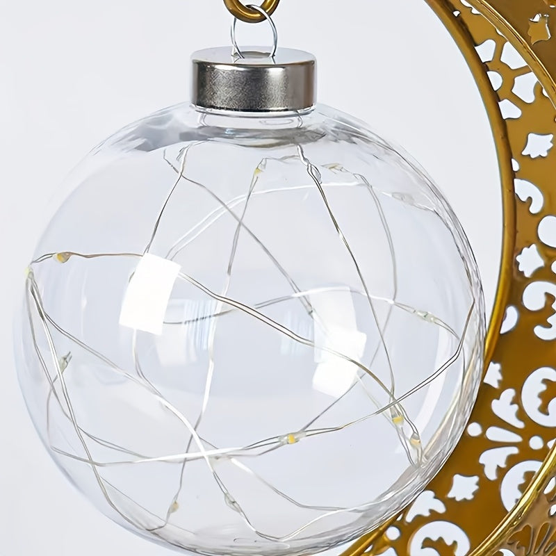 Crescent Moon LED Table Lamp – Festive Decorative Light for Home & Celebration