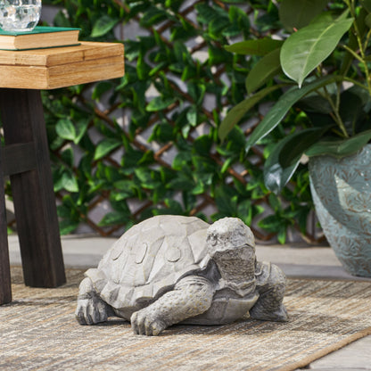 Outdoor turtle statues set of 3, gray carved stone garden decor by HouseOfZazla on Tampa Home & Garden Store