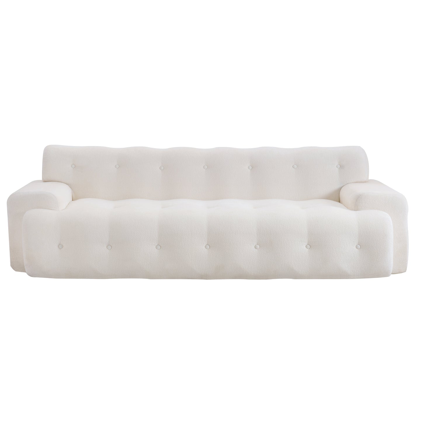 Cloud Chenille Three Seater Sofa with Tufting