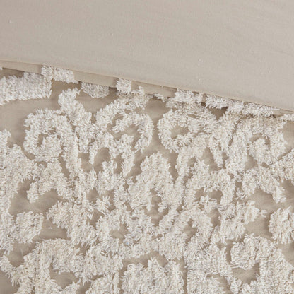 Duvet cover set king/cal king tufted cotton chenille damask by HouseOfZazla on Tampa Home & Garden Store