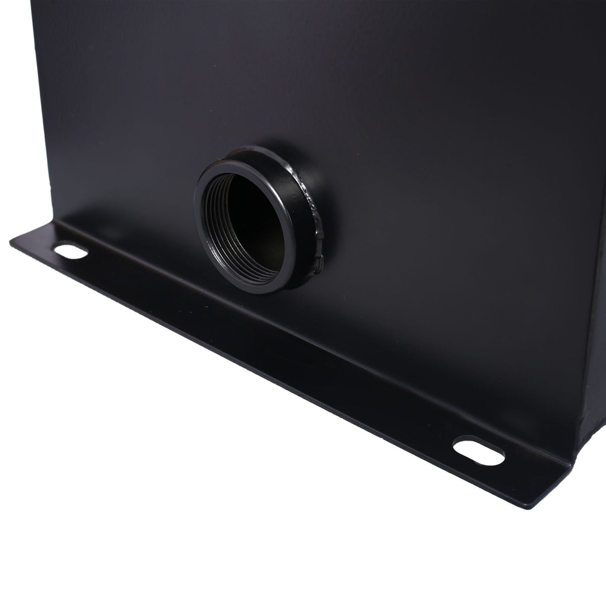 Black steel 10 gal hydraulic fluid tank with threaded inlet port on Tampa Home & Garden Store
