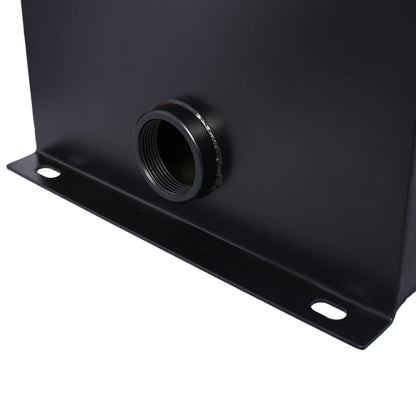 Black steel 10 gal hydraulic fluid tank with threaded inlet port on Tampa Home & Garden Store