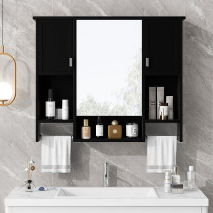 Wall Mounted Bathroom Cabinet and Mirror Shelf