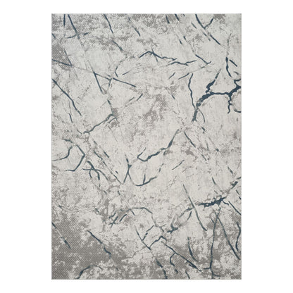 Contemporary Gray 3D Area Rug by HouseOfZazla with marble vein pattern on Tampa Home & Garden Store