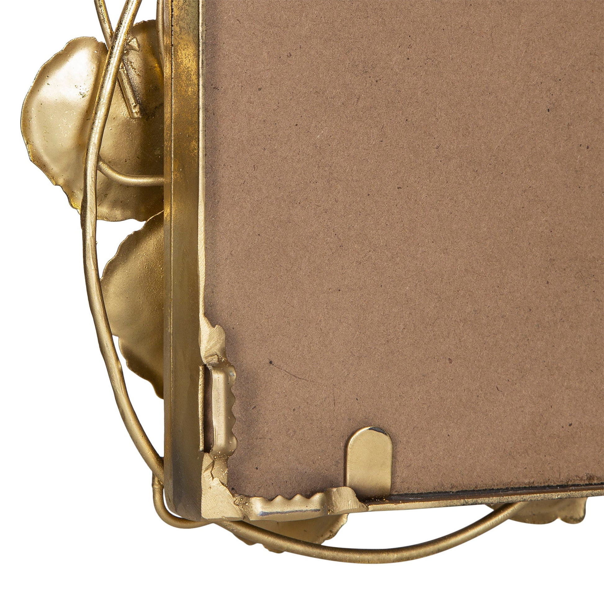 Full length mirror with gold leaf accents, gold metal frame by HouseOfZazla on Tampa Home & Garden Store