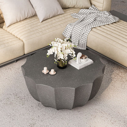 Modern Round Coffee Table for Patio or Deck