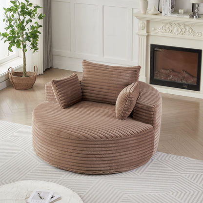 Modern single sofa with a backrest pillow