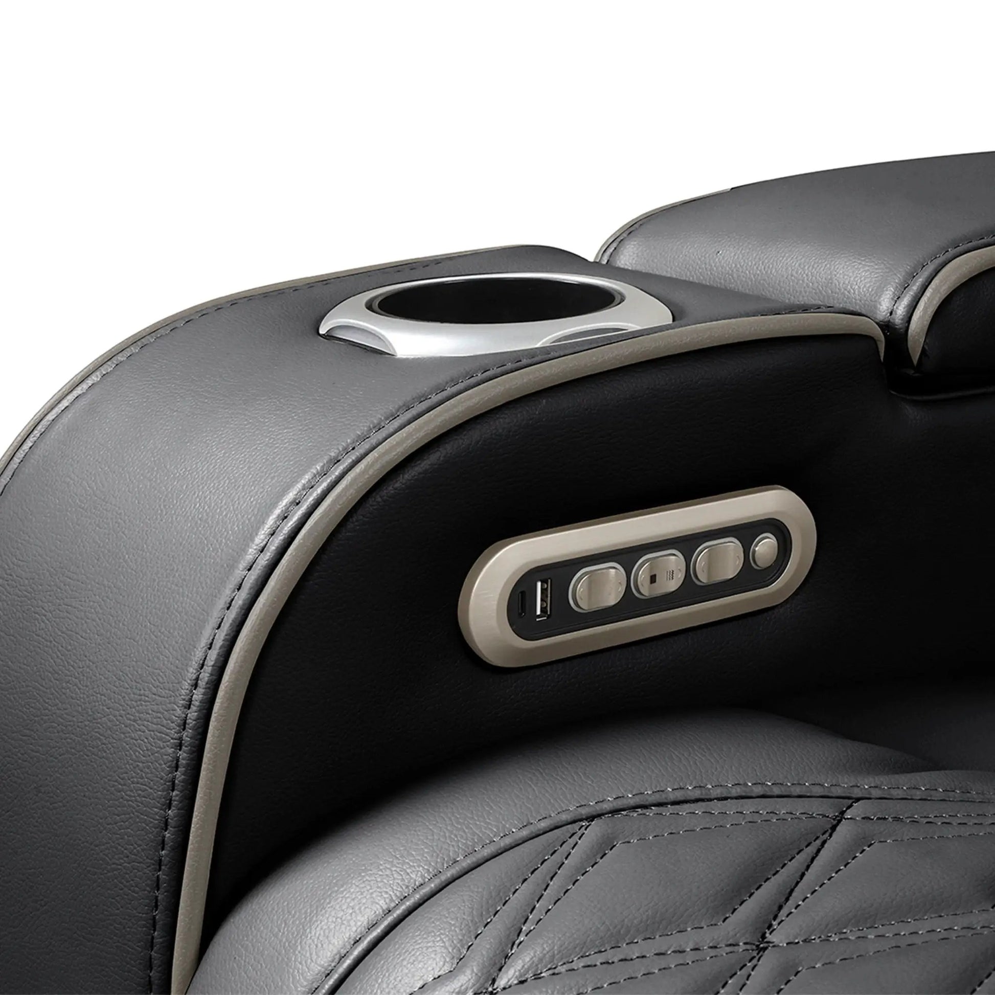 Fortuner power reclining chair armrest with cup holder panel on Tampa Home & Garden Store