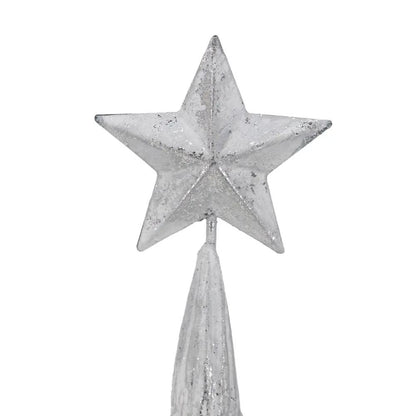 Resin Foil Christmas Trees Star Top Set of 3