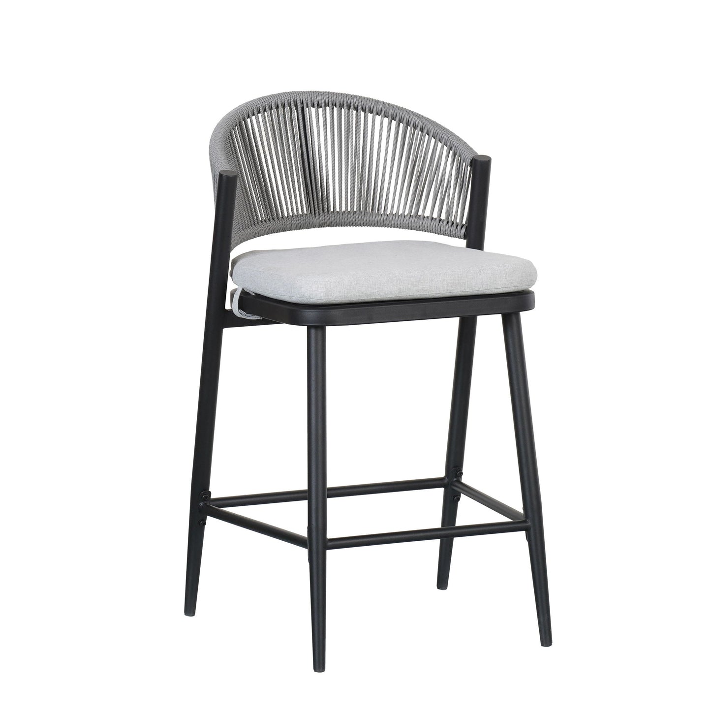 Outdoor Counter Stools with Wicker and Metal