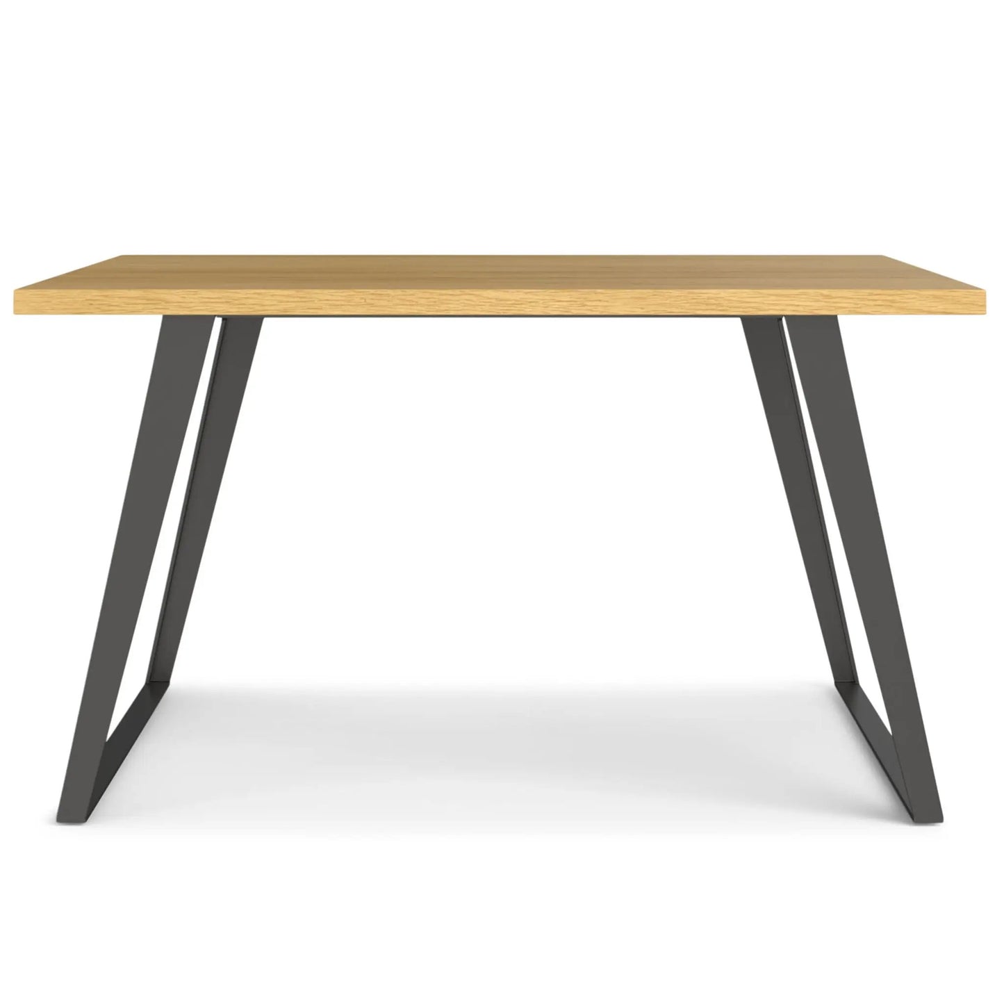 Lowry square dining table by Unique Piece Furniture with light oak top and dark legs on Tampa Home & Garden Store